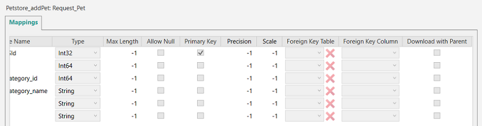 Picture showing greyed-out Download with Parent option. 